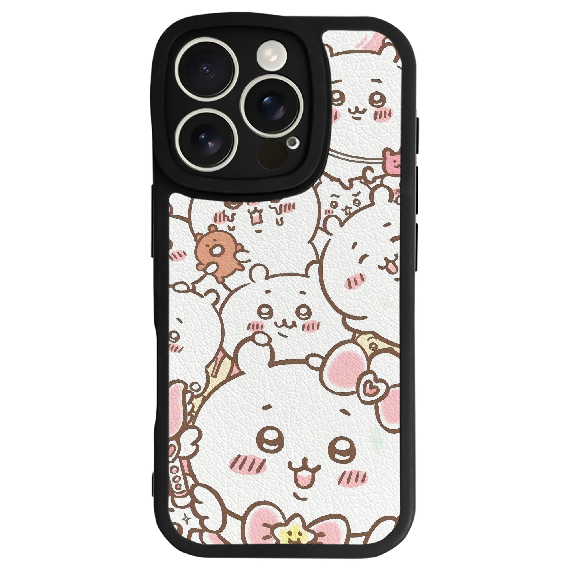 （画像用） ちいかわ Chii-kawa 【iPhone 16シリーズ対応】シリコンスマホケース（レザー調） 材質：シリコン
